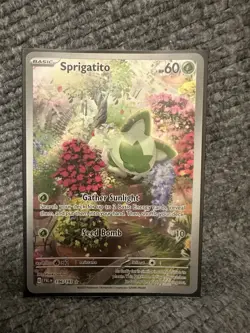 Pokemon Sprigatito Full Art Illustration Rare Holo 196/193 Paldea Evolved - Image 2