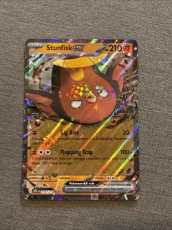 Stunfisk ex 114/217 Ascended Heroes ASC Double Rare Mint/NM English TCG Pokemon - Image 1