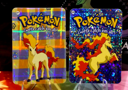 POKEMON POCKET MONSTERS VENDING PRISM STICKER # 77 # 78 PONYTA RAPIDASH - Image 1