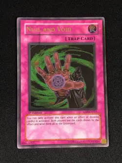 YUGIOH NULL AND VOID SOD-EN057 1ST ULTIMATE - Image 1