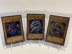 Yu-Gi-Oh Blue-Eyes White Dragon Dark Magician Red-Eyes Starter Deck Trio READ - Image 1
