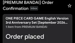 ONE PIECE CARD GAME English Version 3rd Anniversary Set Confirmed order - Image 4