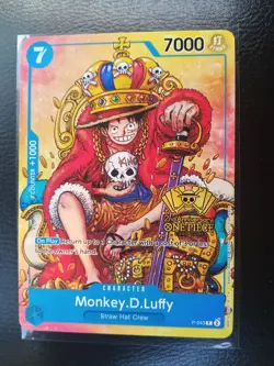 One Piece TCG - Monkey.D.Luffy P-043 (2nd Anniversary Stamped Promo) - English💎 - Image 1