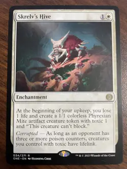 MTG- Skrelv's Hive 34 - Phyrexia All Will Be One (ONE) Non-Foil Rare - Near Mint - Image 1