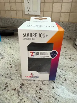 2x Gamegenic SQUIRE 100+ XL Convertible Deck Boxes NEW: Black - Image 1