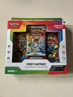 Pokemon TCG First Partner Illustration Collection Series 1 Box - Image 1