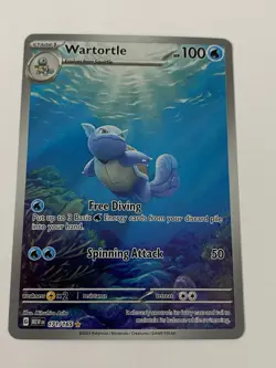 Pokemon TCG Scarlet & Violet 151 Wartortle 171/165 Illustration Rare Holo NM - Image 3