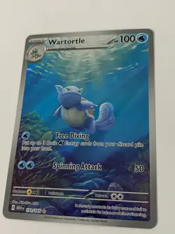 Pokemon TCG Scarlet & Violet 151 Wartortle 171/165 Illustration Rare Holo NM - Image 5