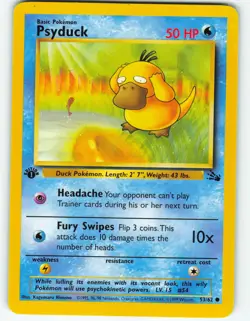 Psyduck - 1st Edition - 53/62 Fossil Set - Pokemon TCG - 1999 - Image 1