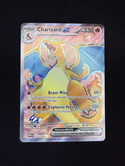 Pokemon TCG Charizard ex Scarlet & Violet 151 183/165 Full Art English NM - Image 1