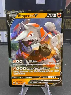 Pokemon TCG Rhyperior 095/189 Darkness Ablaze Ultra Rare Holo - Image 1