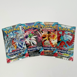 Pokemon TCG: Scarlet & Violet Paradox Rift Booster Pack Art Set (4 Packs) - Image 1
