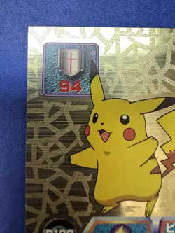 Pikachu Pokemon 1999 Amada Super DX Gold Seal D129 Rare Japan Nintendo NM! - Image 4