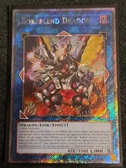 Borrelend Dragon 1st Edition Platinum Secret Rare RA02-EN043 Yu-Gi-Oh! - Image 1
