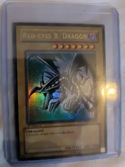 Yu-Gi-Oh! Red Eyes Black Dragon 1st Edition LOB-070!! NO RESERVE!! - Image 1