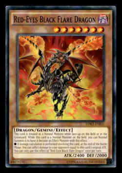 Legendary Decks II #LDK2-ENJ02 Red-Eyes Black Flare Dragon - Image 1