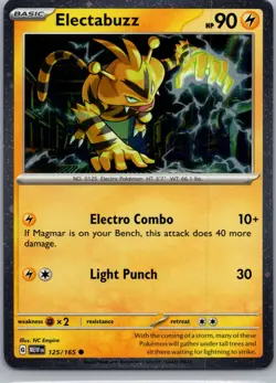 Electabuzz - (Cosmos Holo) Promo Miscellaneous Cards & Products 125/165 NM - Image 1