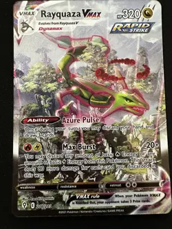 Rayquaza VMAX Alt Art Holo Card 218/203 Evolving Skies NM/M Condition - Image 1