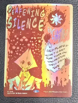 Deafening Silence Secret Lair Drop Foil MTG Magic Card - Image 1