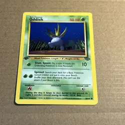 Pokemon TCG Oddish Jungle 1st Edition Common Card 58/64 NM Never Played Vintage - Image 1