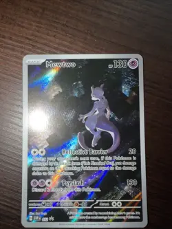 Pokemon TCG Mewtwo Holo 52 Black Star Promo Card *B22 - Image 1