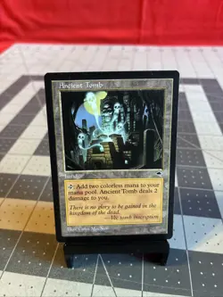 Vintage 1997 MTG Tempest Ancient Tomb Card NM - Image 1