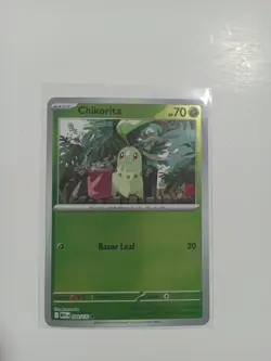 Chikorita 008/132 Reverse Holo Battle Academy NM Pokemon Card - Image 1