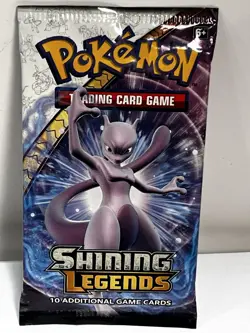 Pokemon Shining Legends Booster Pack 10 Game Cards 2017 New Factory sealed - Image 1