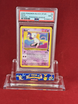 2000 Black Star Promo Pokemon League Mew Card #8 PSA 9 - Image 1