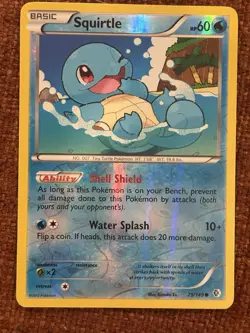 Pokemon Squirtle 29/149 Boundaries Crossed Reverse Holo Card NM - Image 1