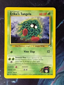 Erika's Tangela - Gym Heroes - Common - 79/132 - Vintage WOTC Pokemon Card - Image 1