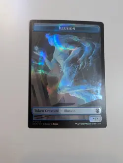 MTG - Illusion (Ripple Foil)/Servo Token- Commander: Modern Horizons 3 NM/M Cond - Image 1