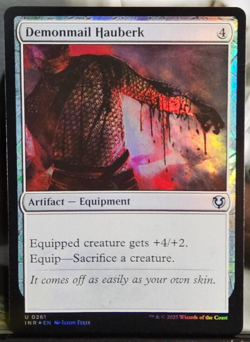Demonmail Hauberk FOIL Innistrad Remastered Magic the Gathering MtG NM Rare - Image 1