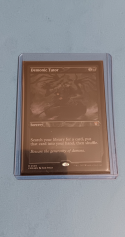 Demonic Tutor (Foil Etched) MTG Commander Masters NM Foil - Image 1
