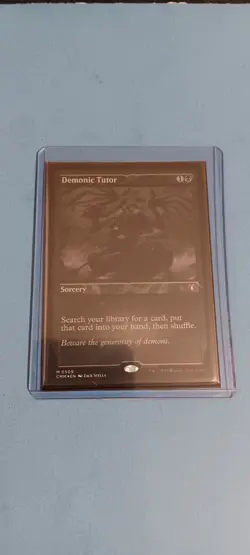 Demonic Tutor (Foil Etched) MTG Commander Masters NM Foil - Image 2
