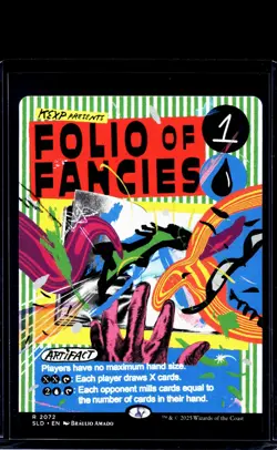 2025 MTG Magic the Gathering SLD Secret Lair Drop Poster #2072 Folio of Fancies - Image 1