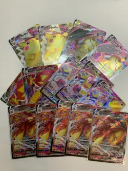 Pokemon Card set of 14 Pikachu Mimikyu Centiskorch Machamp Blaziken VMAX etc - Image 1