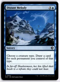 Distant Melody NM ECC Commander: Lorwyn Eclipsed MTG - Image 1