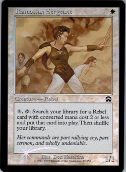 MTG Ramosian Sergeant Mercadian Masques 39/350 Regular Common FOIL, Never Played - Image 1