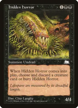4x Hidden Horror - LP - Weatherlight - SPARROW MAGIC mtg - Image 1