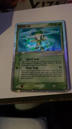 Pokemon Celebi ex 117/115 Unseen Forces Secret Rare Holo EX 70 HP - Image 1