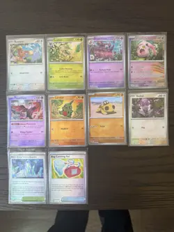Pokemon TCG 10-Card Poke Ball Lot Plus Buneary Master Ball Prismatic Evolutions - Image 1