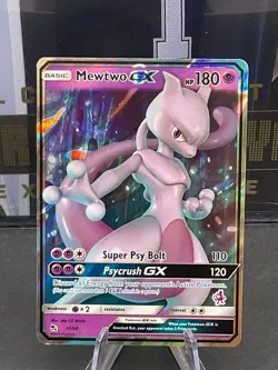 Pokemon TCG Mewtwo GX Ultra Rare 31/68 Hidden Fates Mewtwo Stamped - Image 1