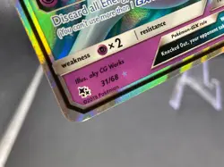 Pokemon TCG Mewtwo GX Ultra Rare 31/68 Hidden Fates Mewtwo Stamped - Image 5