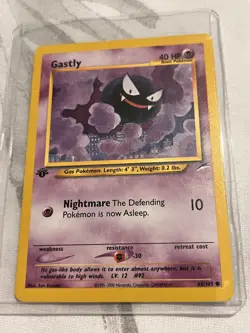 Vintage Pokemon : Neo Destiny 1st Edition Common: Gastly 65/105 - Image 1