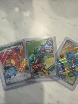 Pokemon First Partner Illustration Collection Series 1 : 1st Gen Gen 1 Set Of 3 - Image 1