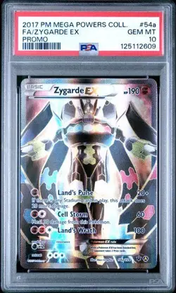 2017 Pokemon Mega Powers Collection Zygarde EX Promo #54a PSA 10 - Image 1