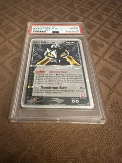 Pokemon 2005 EX Deoxys Holo 108/107 Rocket’s Raikou EX PSA 8 - Image 3