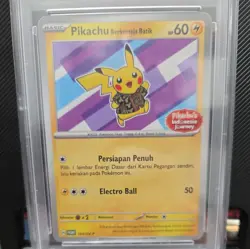 PSA 10 - Pikachu Berkemeja Batik 154/SV-P - Indonesia Journey Promo Pokemon - Image 2