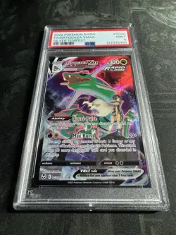 2022 Pokemon Sword & Shield Silver Tempest #TG20 Fa/Rayquaza Vmax PSA 9 - Image 2